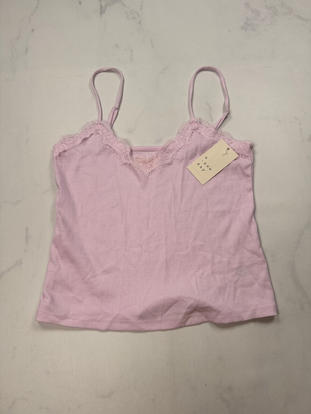A New Day Blush Pink Camisole Pastel Pink 2010s Closet Staple - Womens Small